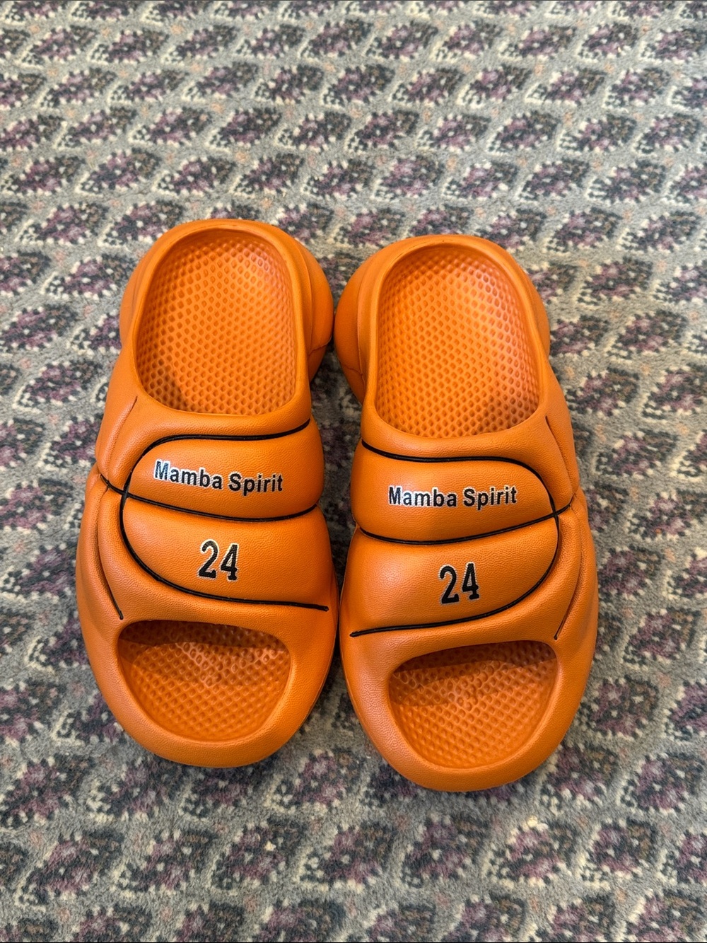 Kids' Orange Slide Sandals